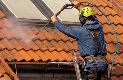 Démoussage et hydrofuge de toiture à Cast